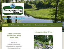 Tablet Screenshot of merrymeetingriver.com